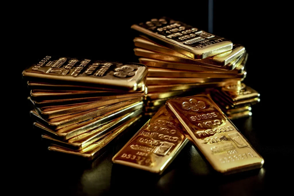 Emas batang.(Bloomberg)