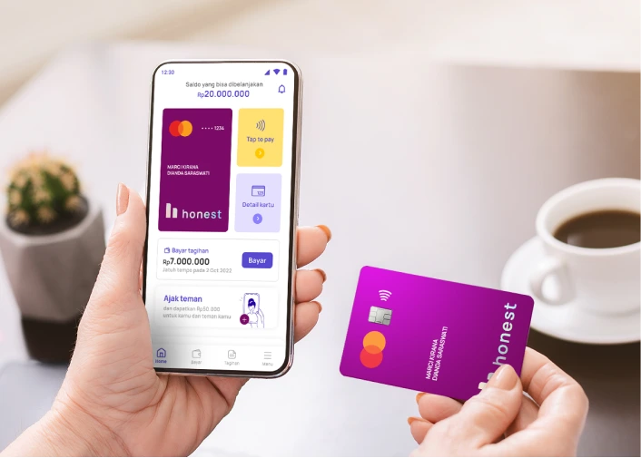 Layanan aplikasi kartu kredit Honest.