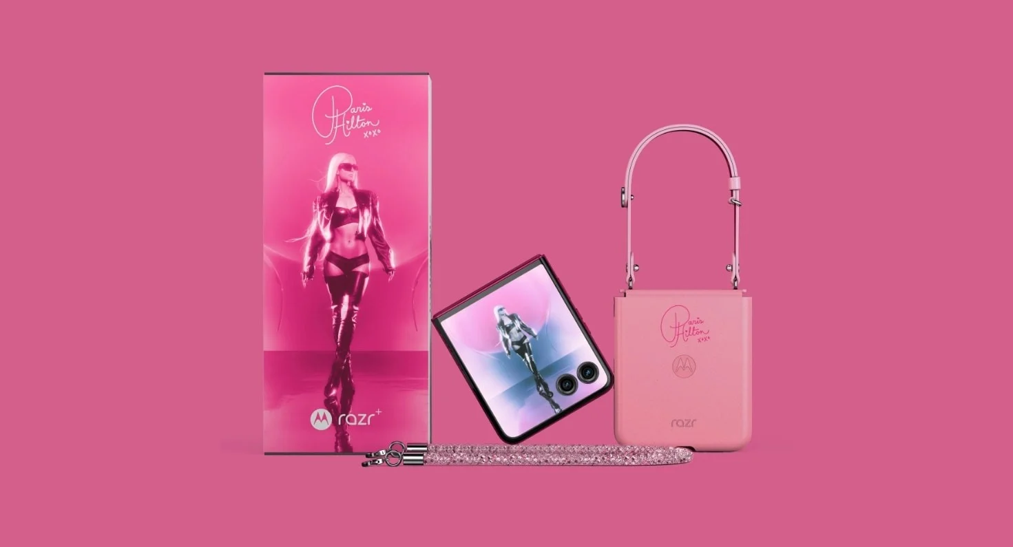 Motorola meluncurkan smartphone Razr+ Paris Hilton Limited Edition