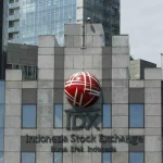 Gedung Bursa Efek Indonesia atau BEI di Jakarta.