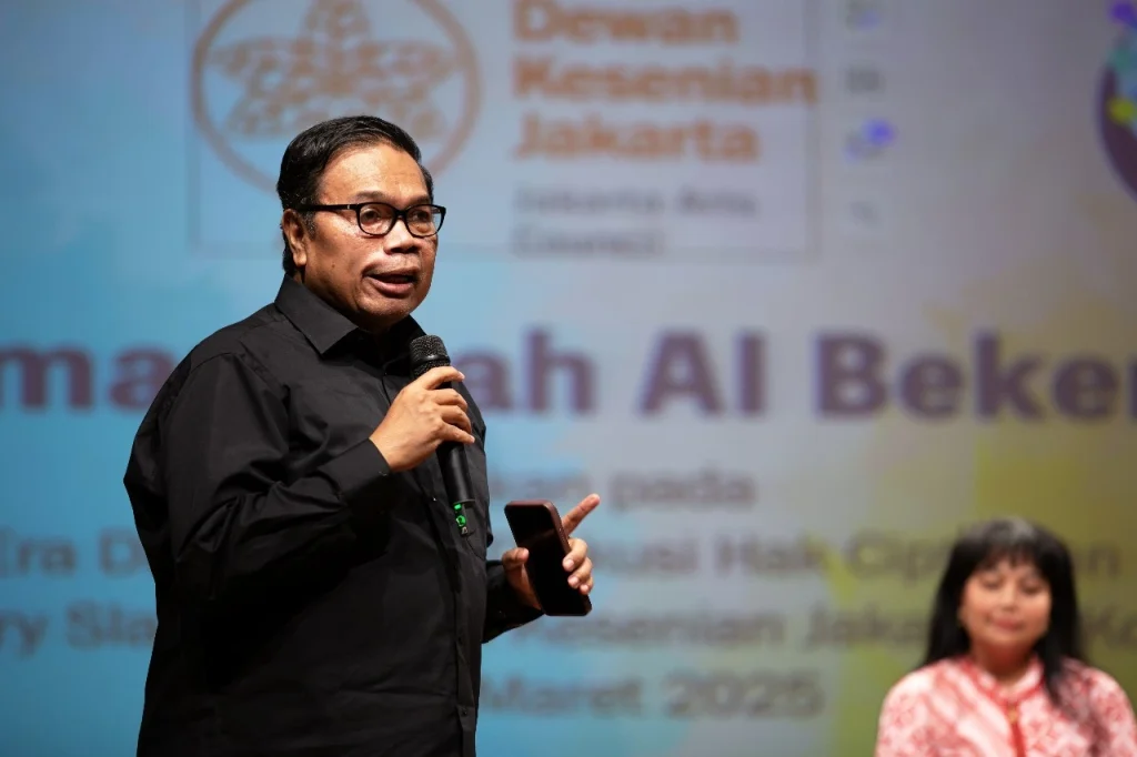 Riri Satria, Pakar Teknologi Digital dalam diskusi Etika Kreasi di Era Digital Vol II – Diskusi Hak Cipta dan Filosofi AI,
