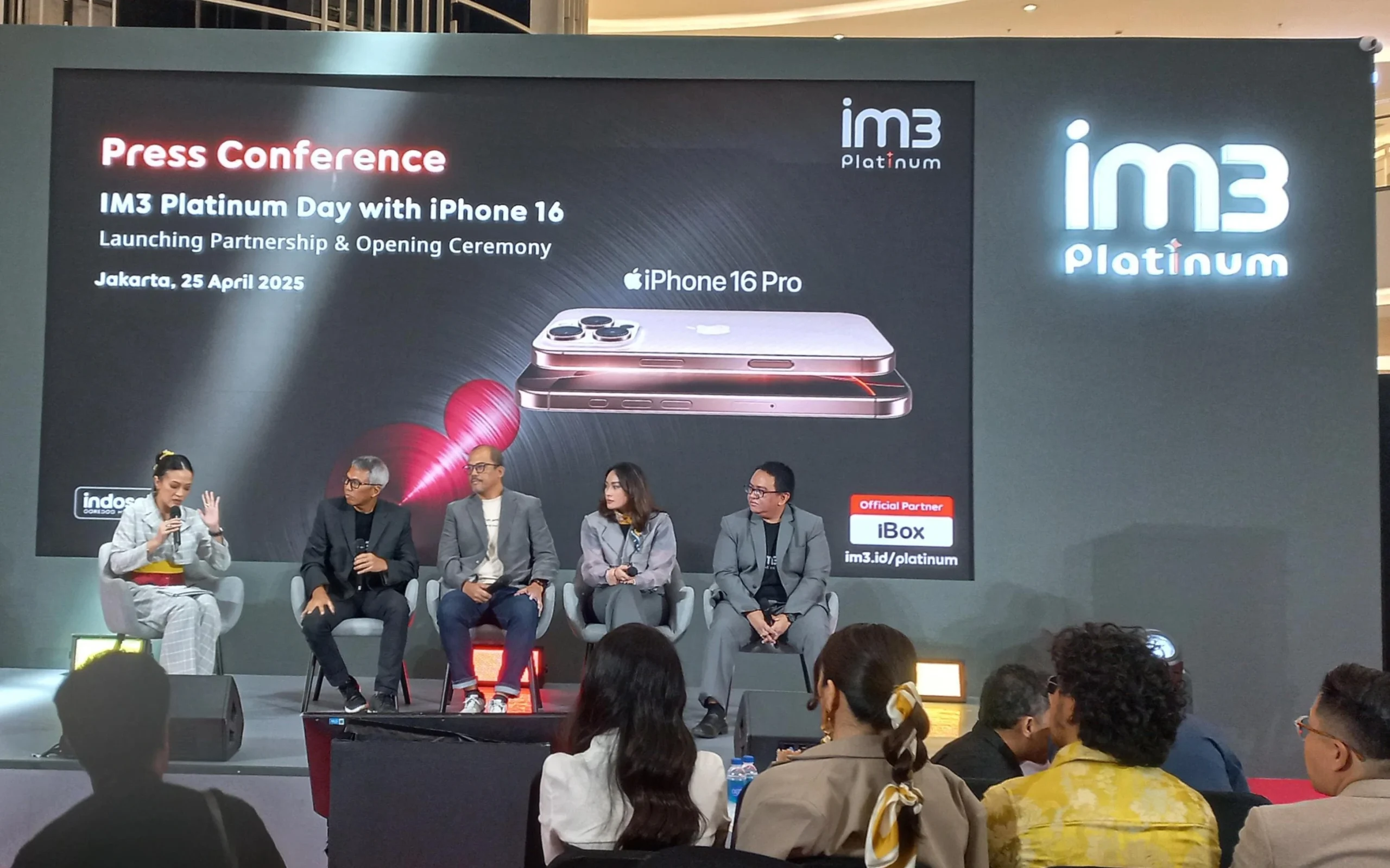 Keterangan pers IM3 Platinum Day di Jakarta, Jumat (25/4/2025)
