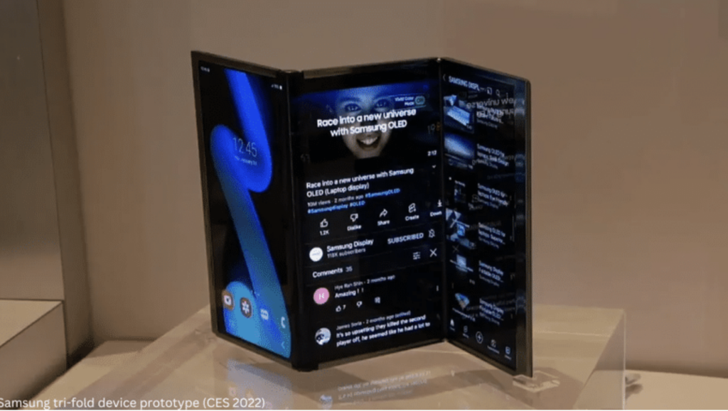 Samsung Bocorkan Penampakan Ponsel Tri-Fold Perdana Besutannya