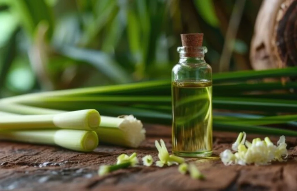 Minyak aromaterapi dari sereh.