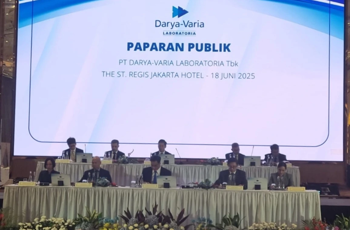 Rapat Umum Pemegang Saham Tahunan (RUPST) PT Darya-Varia Laboratoria, Rabu (18/6/2025).