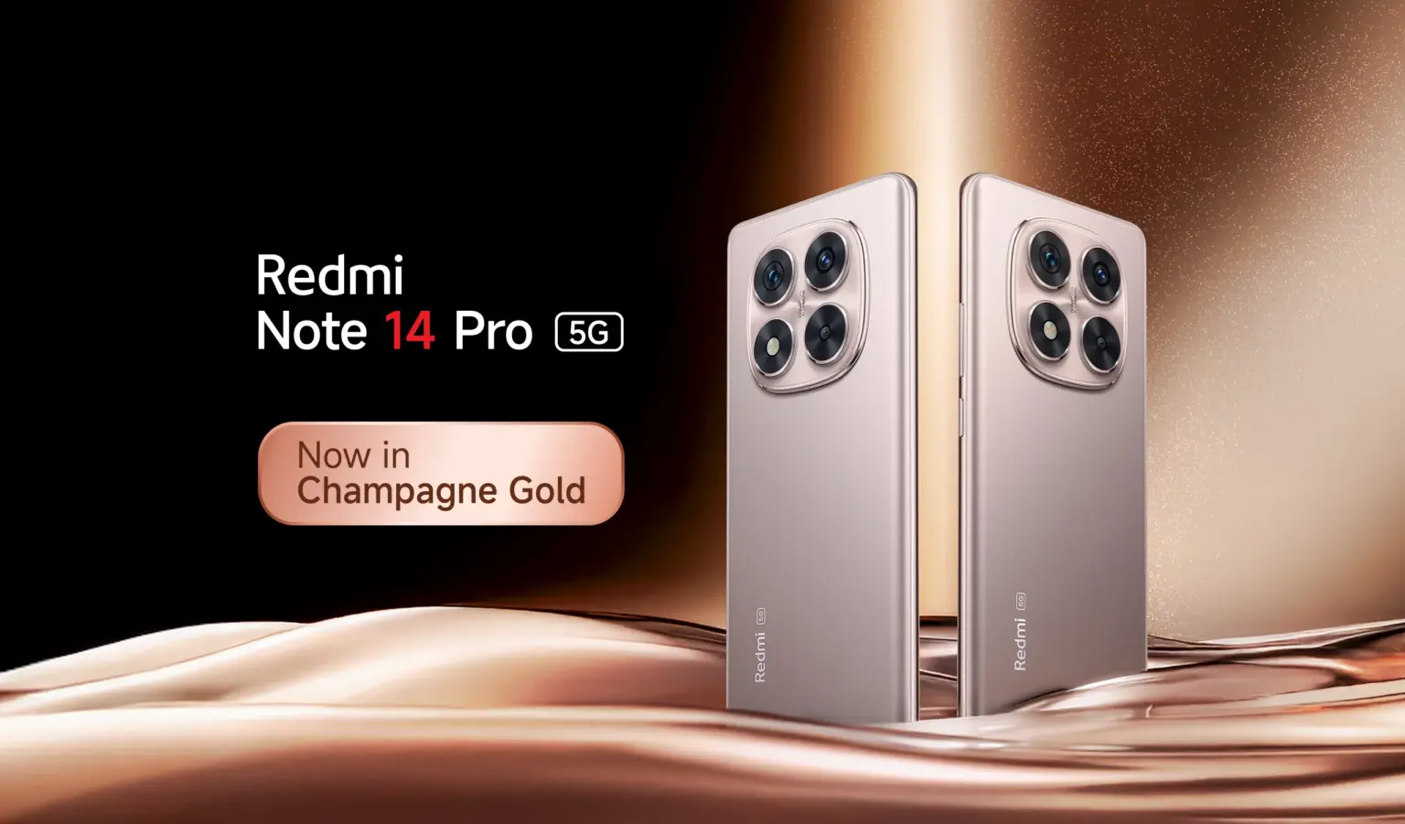 Redmi Note 14 Pro Series Kini Hadir dengan Warna Champagne Gold Mewah