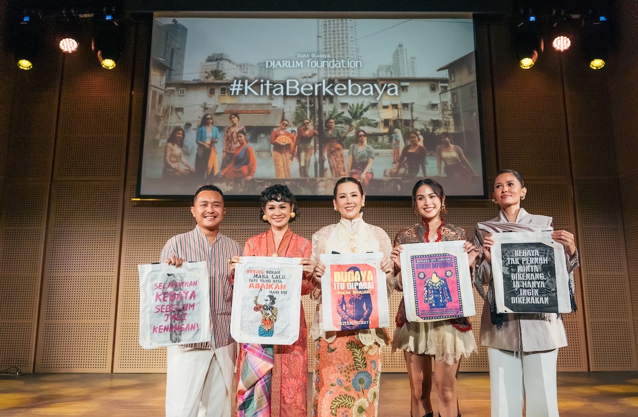 Konferensi pers Bakti Budaya Djarum Foundation merilis film pendek berjudul #KitaBerkebaya, Selasa (22/7/2025).