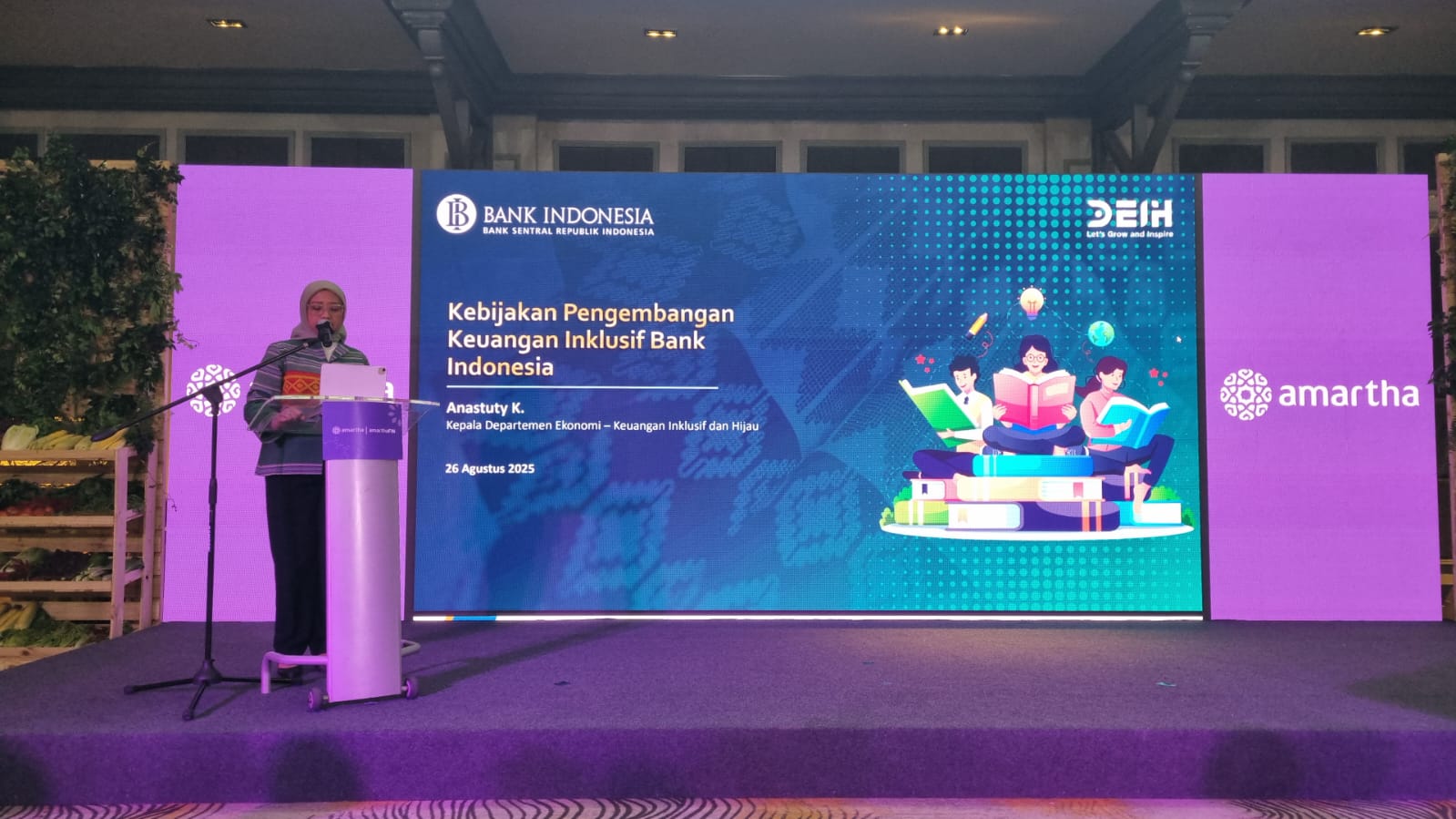 Anastuty K, Kepala Departemen Ekonomi, Keuangan Inklusif dan Hijau di Bank Indonesia, menjelaskan, Selasa (26/8/2025)