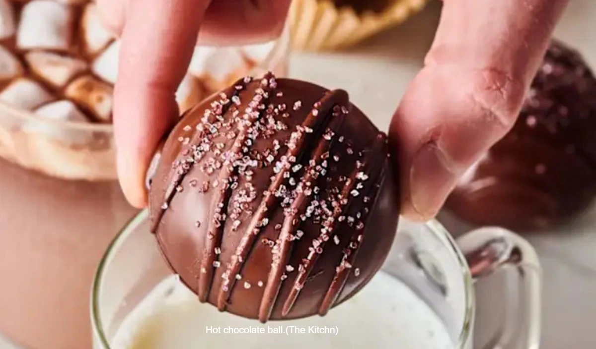 Hot chocolate ball.