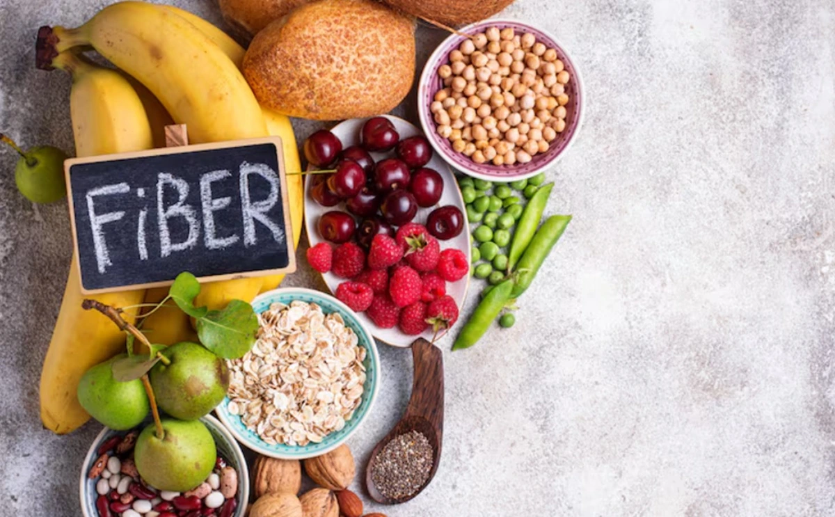 Makanan yang mengandung fiber.