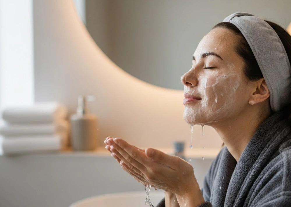 Mencuci wajah