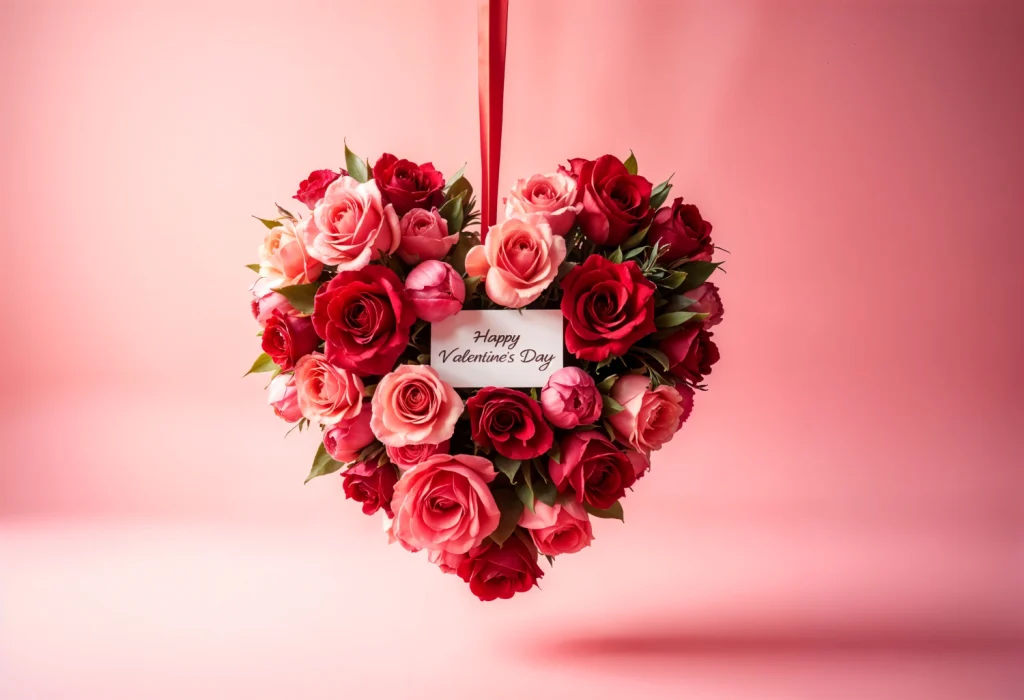 Mawar untuk Hari Valentine.