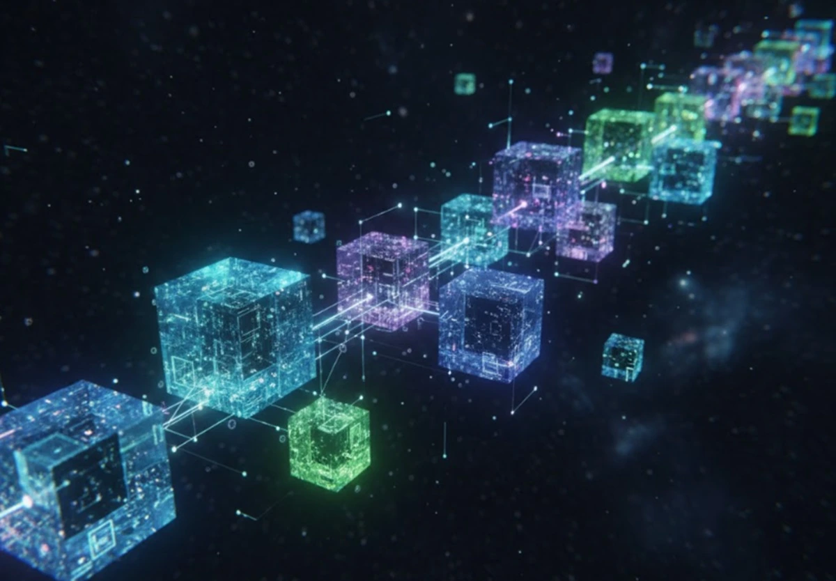 Ilustrasi teknologi Blockchain