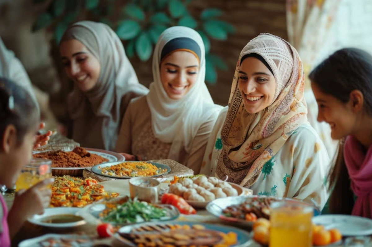 Kebahagiaan merayakan Lebaran bersama keluarga.