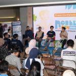 Konferensi pers Nobel Run 2026 Ajak Publik “Setara Satu Lintasan” untuk Dukung Anak Berkebutuhan Khusus, Kamis (23/4/2026).