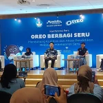 Anggya Kumala, Marketing Director Mondelēz Indonesia dalam konferensi pers Oreo Berbagi Seru, Rabu (22/4/2026).