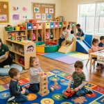 Suasana day care yang menyenangkan. (2)