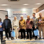 Aria Indrawati, Kepala Bagian Tenaga Kerja Mitra Netra dalam konferensi pers