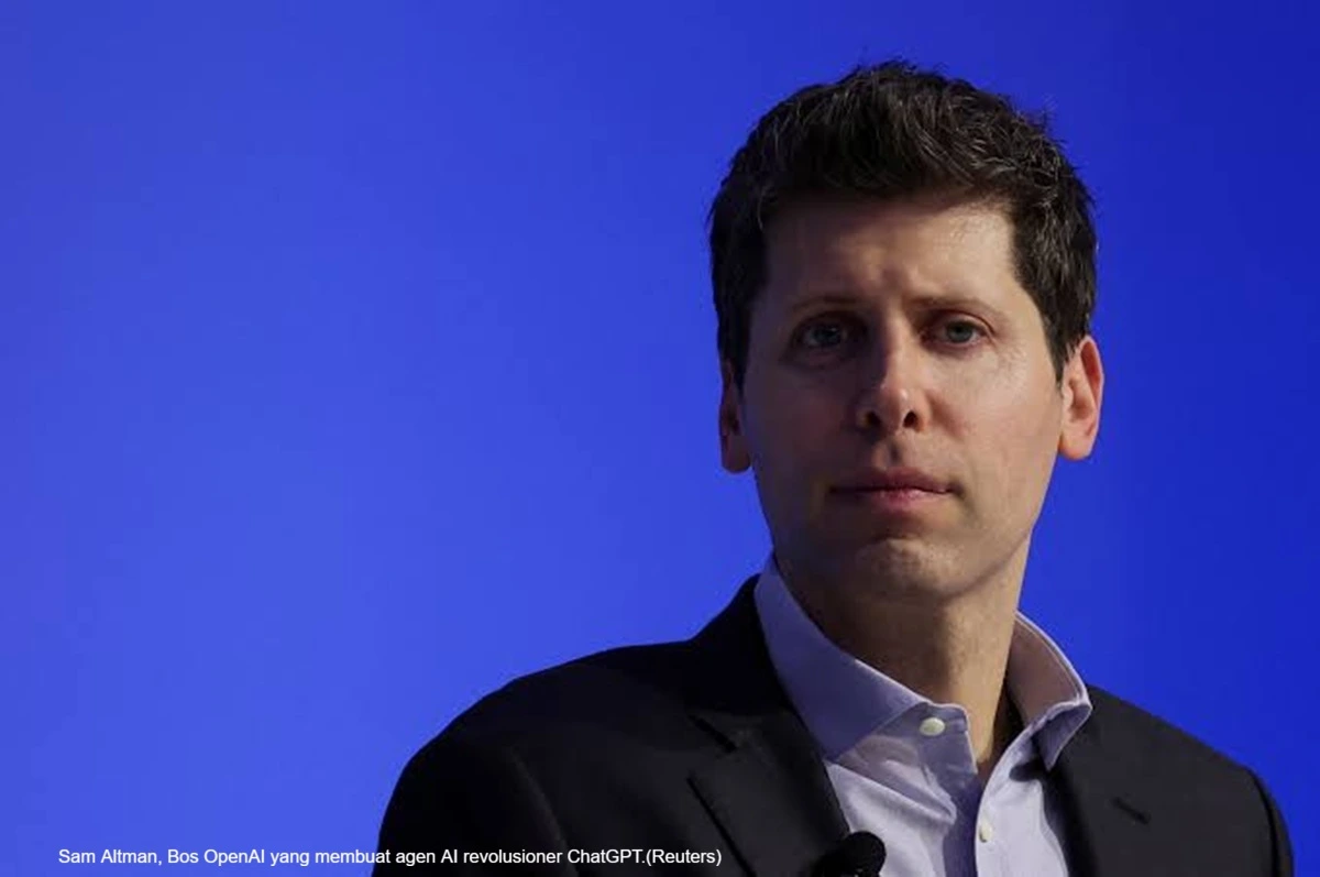 Sam Altman, Bos OpenAI yang membuat agen AI revolusioner ChatGPT.(Reuters) (1)