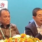 Ketua Dewan Pengawas Asosiasi Fintech Indonesia (AFTECH), Arsjad Rasjid dalam konferensi pers IDBS 2026, Selasa (7/7/2026).