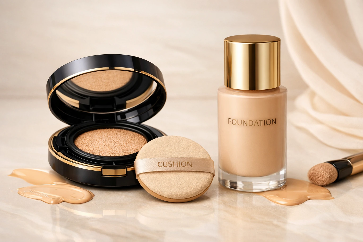 Base Makeup Duel: Cushion vs Foundation