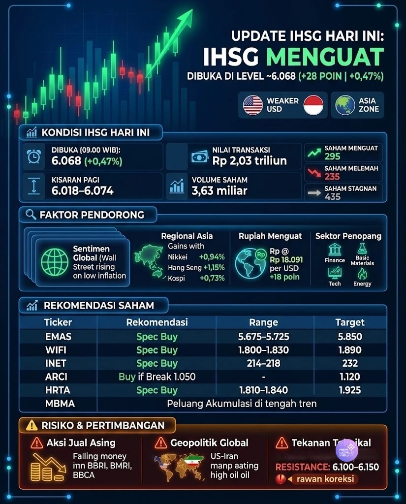 Infografis IHSG 15 Juli 2026