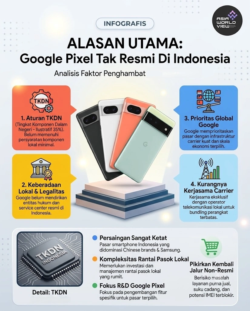 Infografis Google Pixel