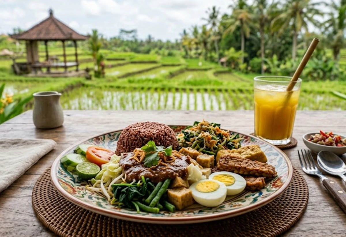 Makanan sehat ala Indonesia, gado-gado.