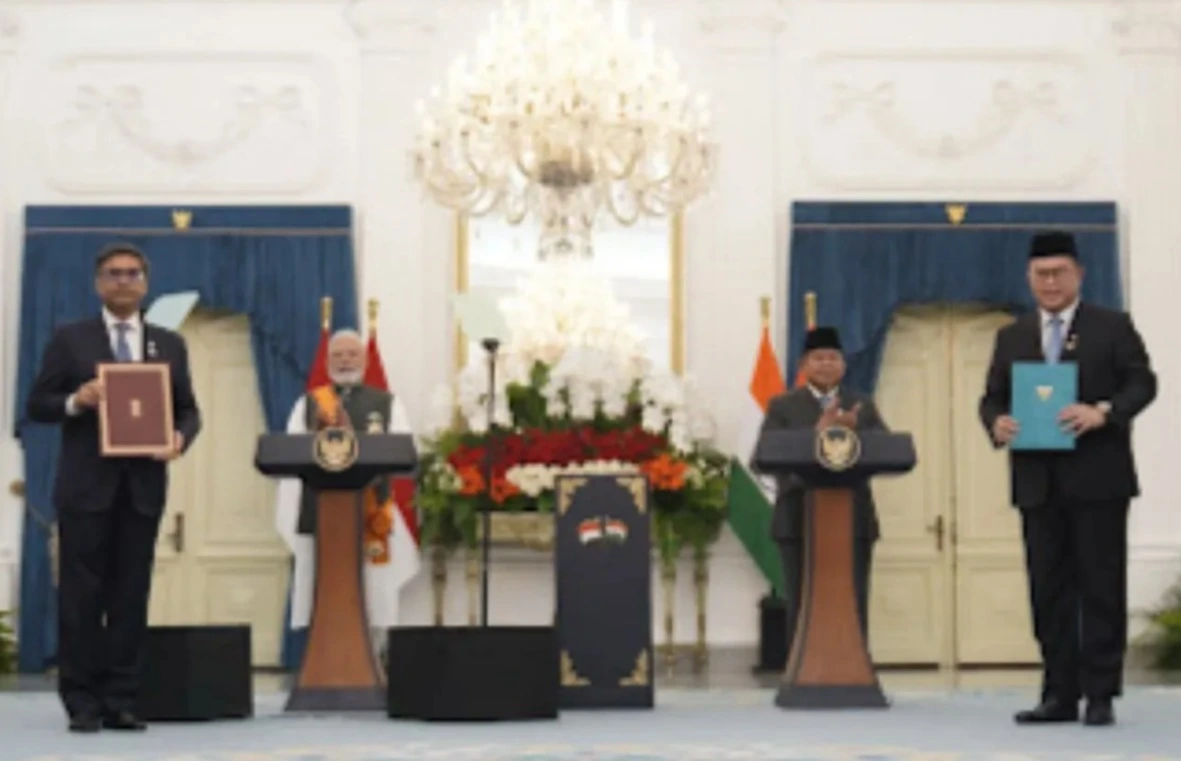 Presiden Prabowo bertemu dengan PM India Modi, Selasa (7/7/2026) di Jakarta