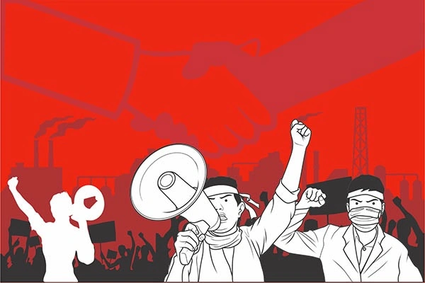 Tuntut Dirut SRM Pamar Lubis Bertanggung Jawab, Ratusan Mahasiswa Unjuk Rasa