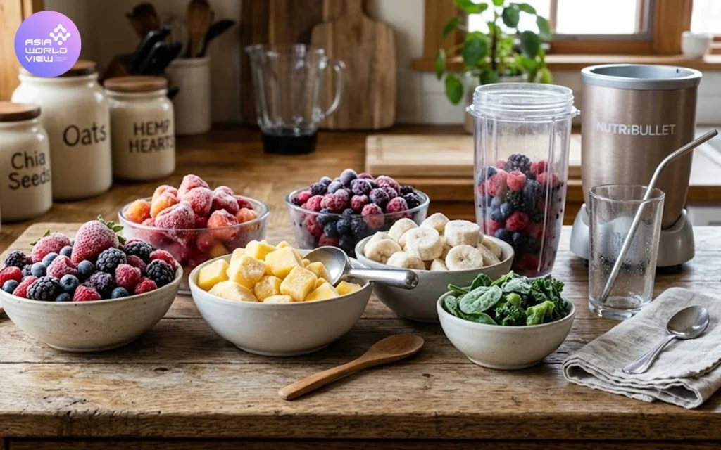 Buah beku atau frozen fruits.