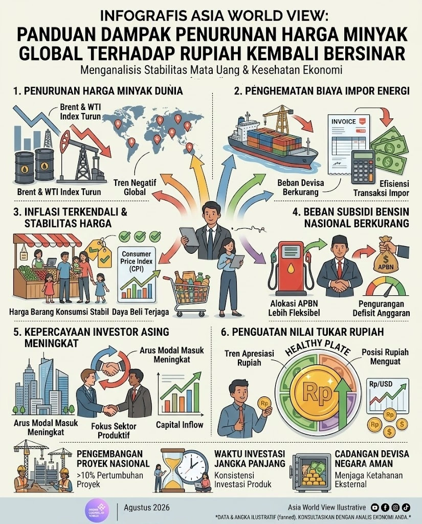 Infografis Rupiah menguat, berdampak pada IHSG dan pertumbuhan ekonomi.
