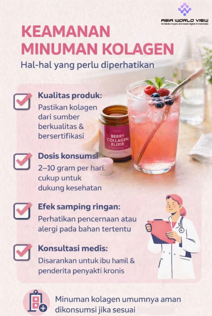 Infografis Keamanan minuman kolagen