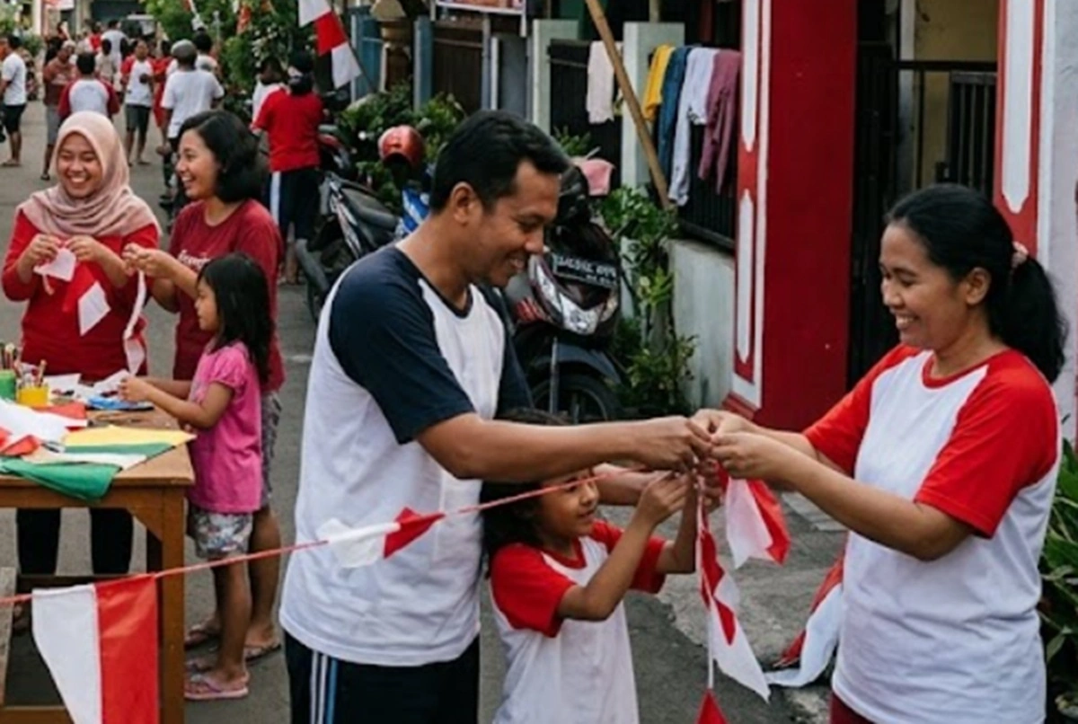 Menjelang 17 Agustus, Semangat Gotong Royong Hidupkan Kembali Kebersamaan Warga