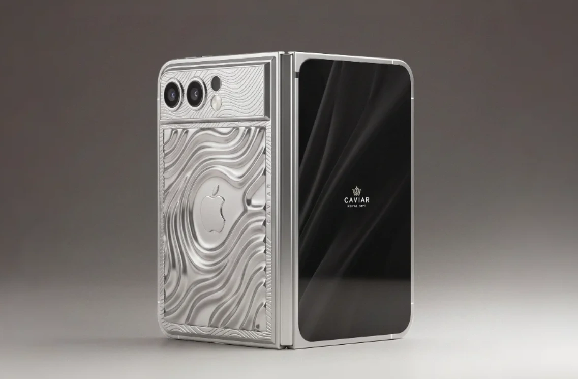 Ponsel lipat iPhone dari Caviar.