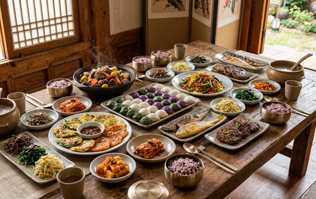 Makanan yang disajikan Chuseo
