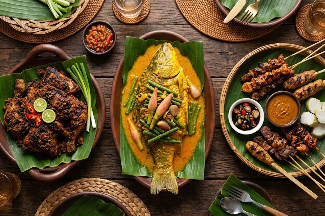 Ayam Napinadar, Ikan Mas Arsik, dan Sate Nusantara