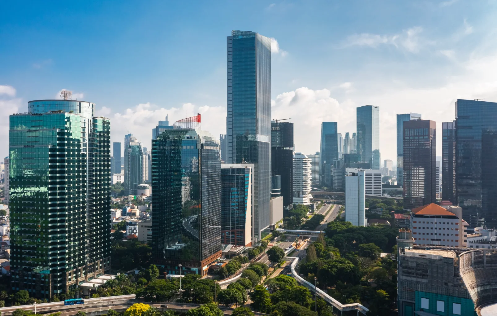 Gedung-gedung perkantoran di Jakarta.