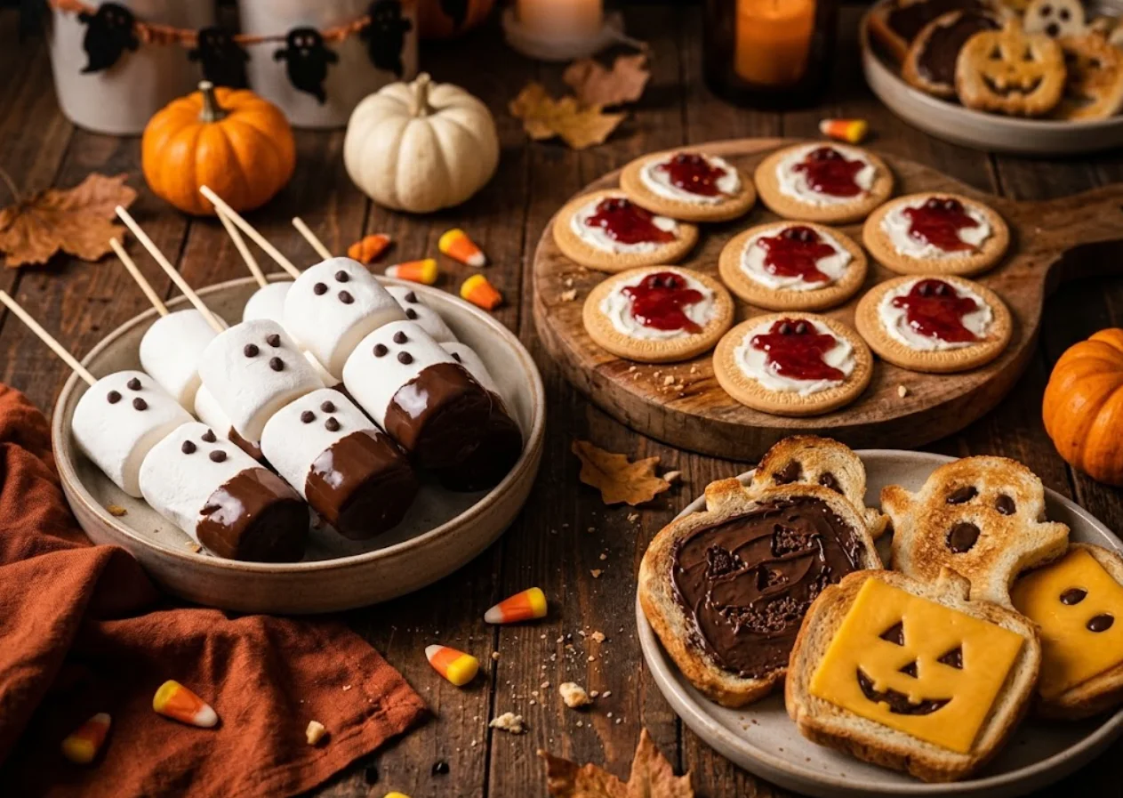 Camilan Halloween murah meriah.